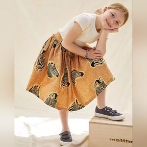 Anthropologie Kids Zebra Print Skirt - Brown
